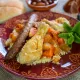 Couscous de légumes aux Merguez d'Agneau et au Poulet.