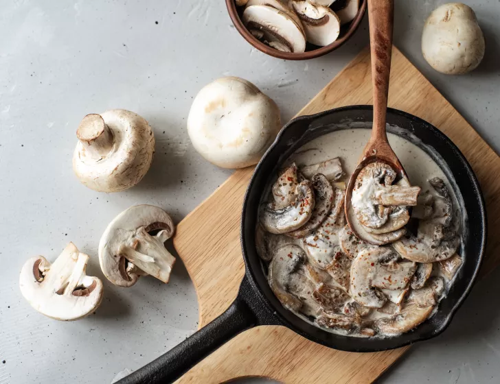 Cordon Bleu maison & Orrechiette aux champignons de Paris