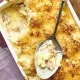 Parmentier d’effiloché de Jambonneau à la moutarde ancienne et chicons braisés.