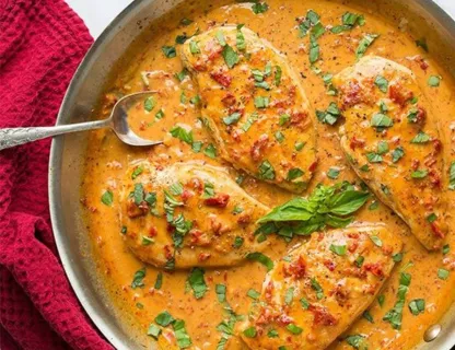 Tagliatelle aux Scampis, sauce crémeuse à la Diable