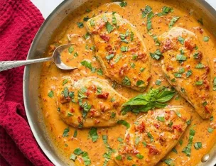 Filet de Poulet tendre sauce Sambre & Meuse, Linguine