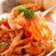 Tagliatelle aux Scampis, sauce crémeuse à la Diable