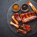 Spare-Ribs sauce barbecue au miel & riz  Mexicain.