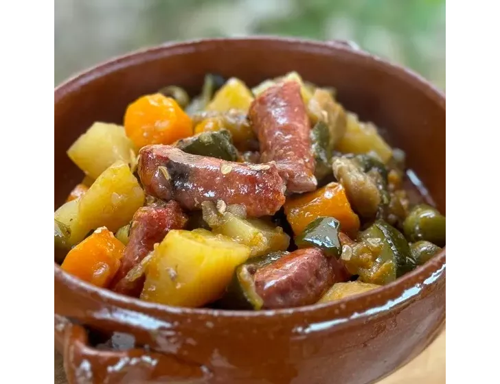 Couscous de légumes aux Merguez d'Agneau et au Poulet.
