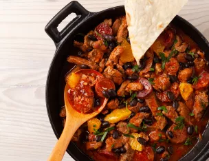 Poulet à la Mexicaine , Riz blanc.