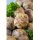 Véritables Boulets Liégeois , Purée de pommes de terre au beurre.