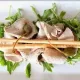 Nos Tagliatelle aux asperges de Malines & Saumon fumé, sauce crèmée aux asperges