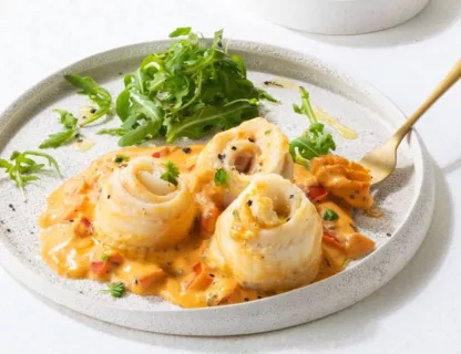 Véritables Boulets Liégeois , Purée de pommes de terre au beurre.